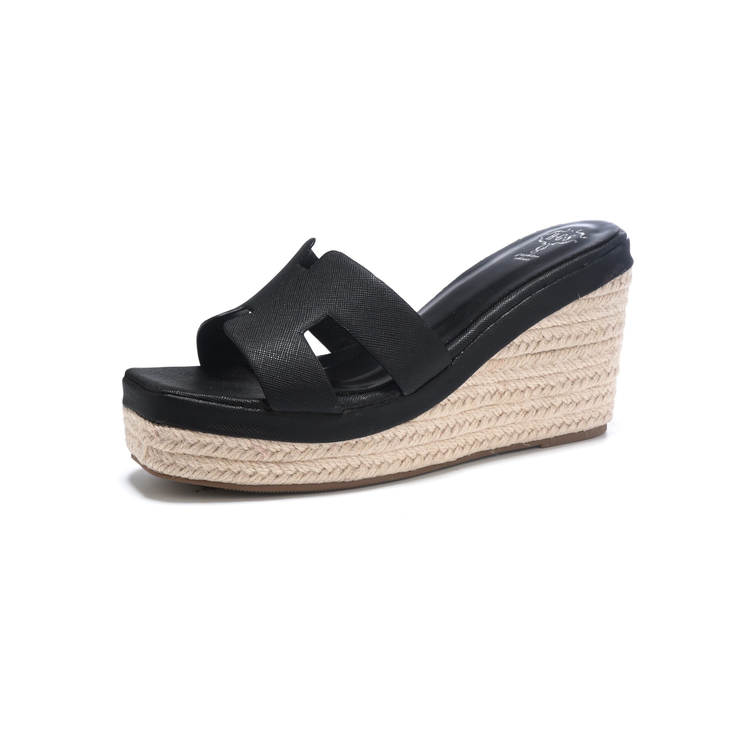 2026 Summer New Thick Sole Platform Woven Straw One-Strap Sandals for Women Beach Vacation Slippers - Image 5